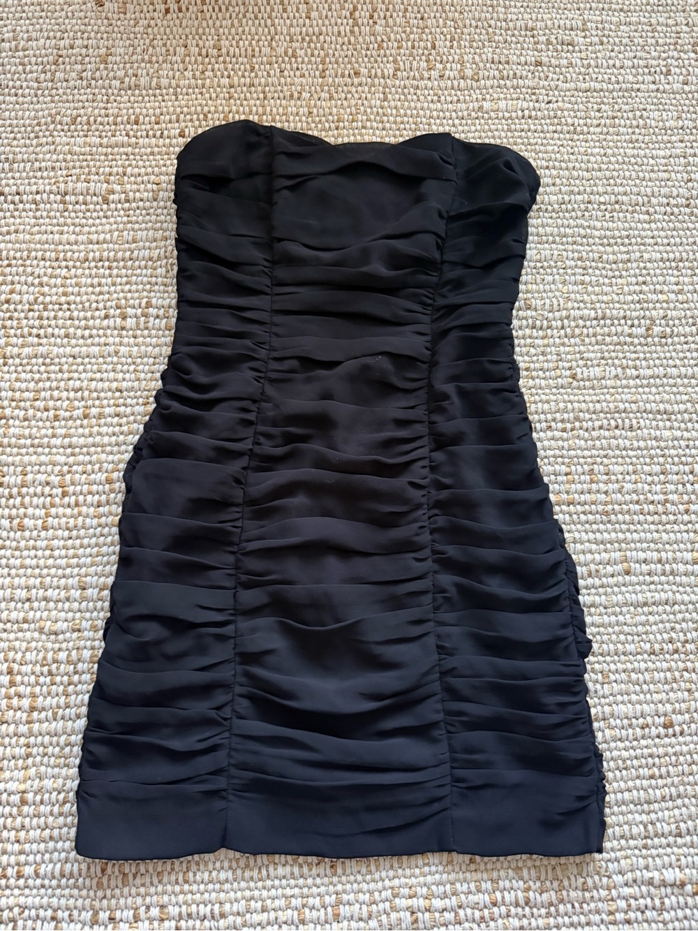 H&M Strapless Ruched Mini Dress